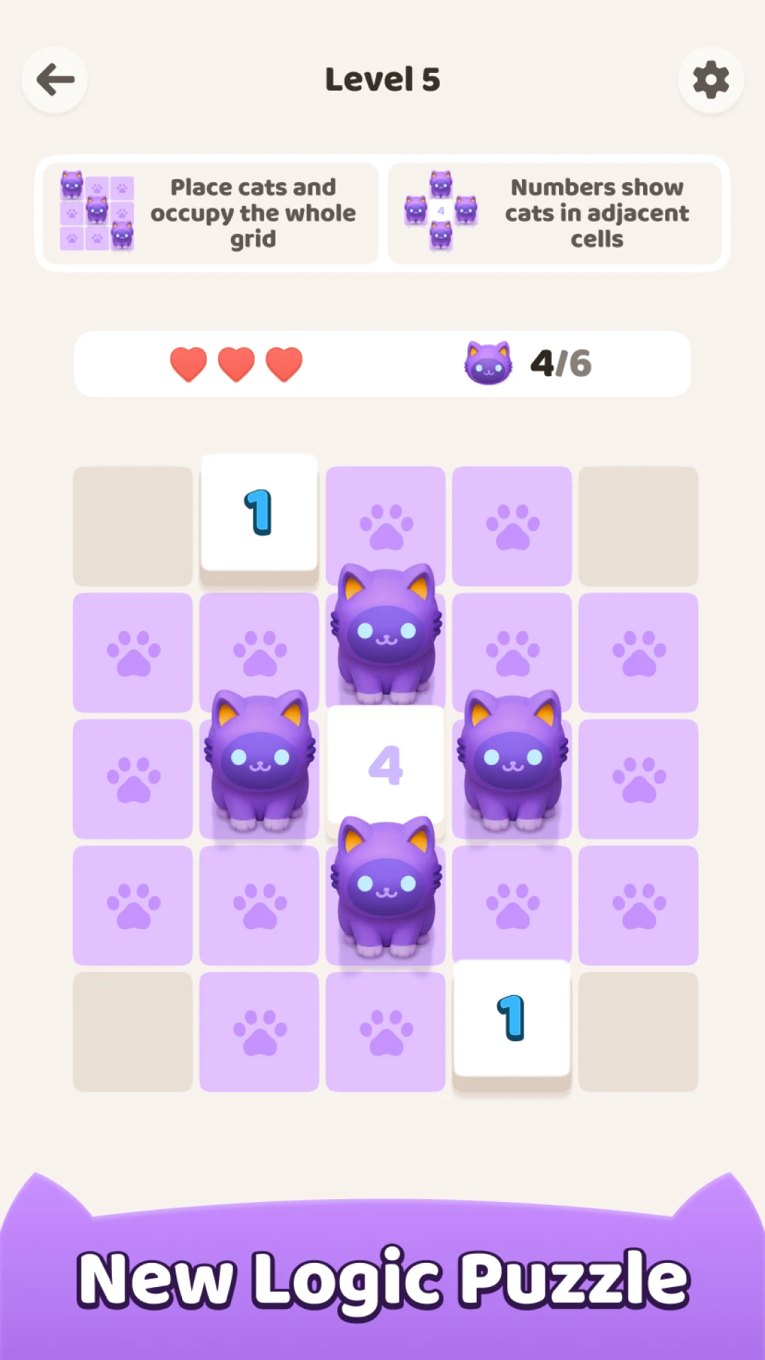 GridPaw mobile game — Akari puzzle on phone