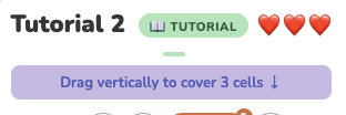 The difficulty badge and level title in Shikaku