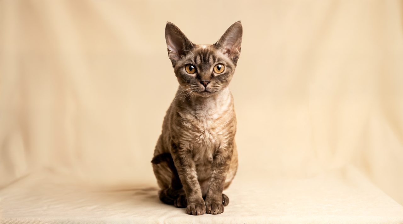 Devon Rex cat photo