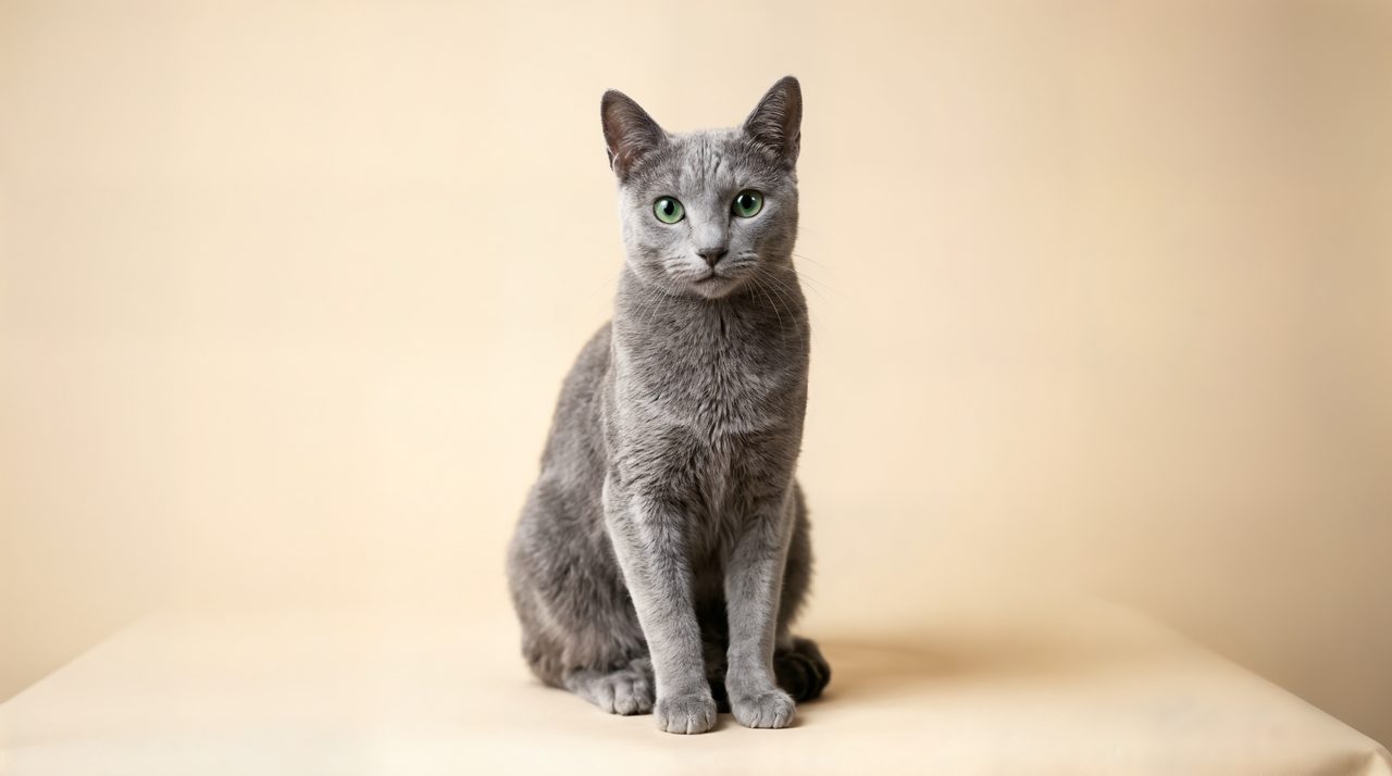 Russian Blue cat photo
